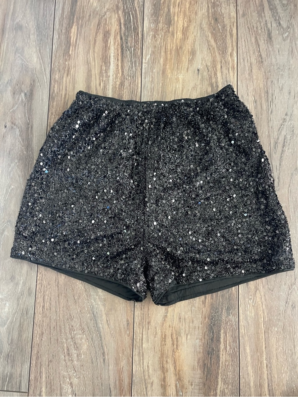 SHEIN Black Sequin High Waist Women's Shorts size M